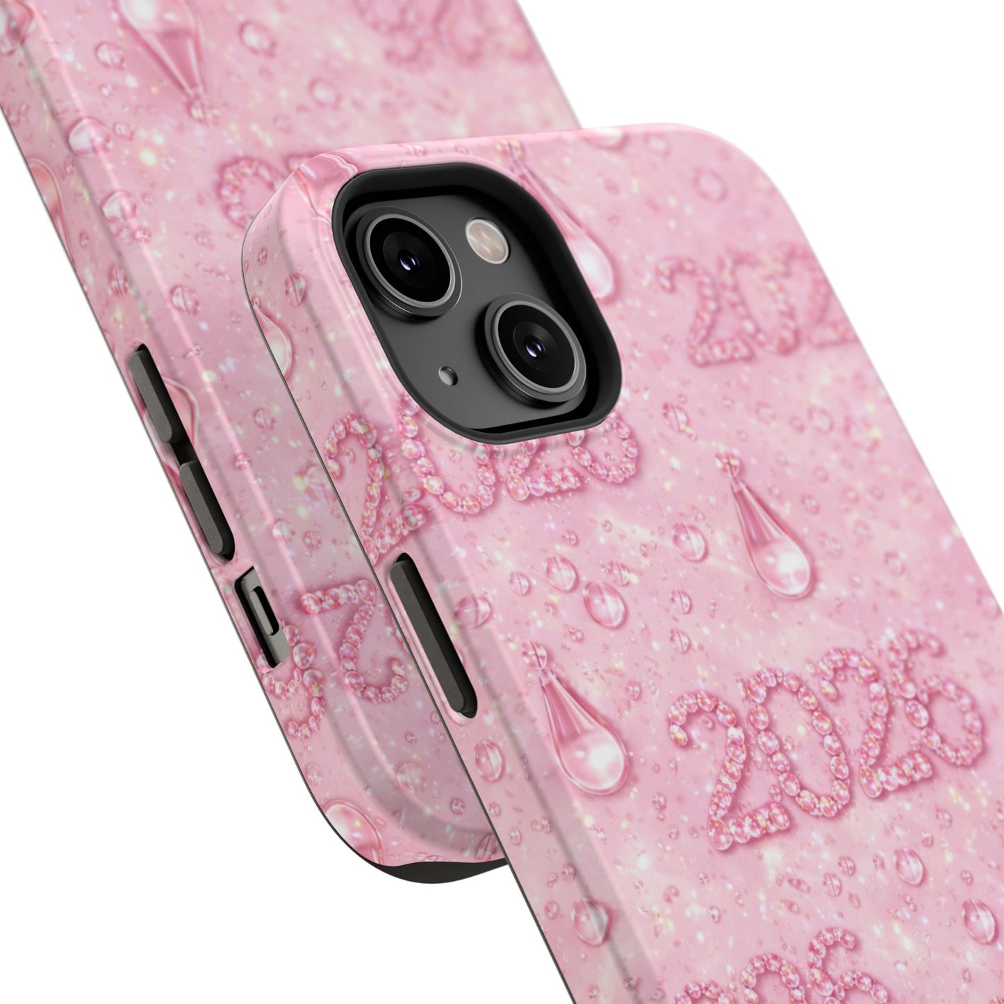 2026 Pink Waterdrop Phone Case — Impact-Resistant Protective Cover