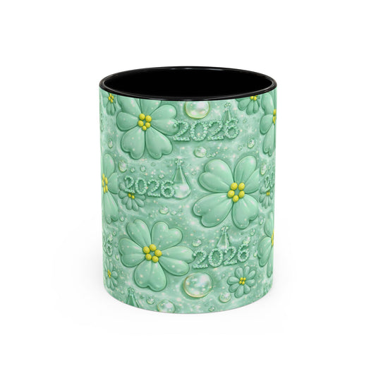 2026 Shamrock Floral Coffee Mug