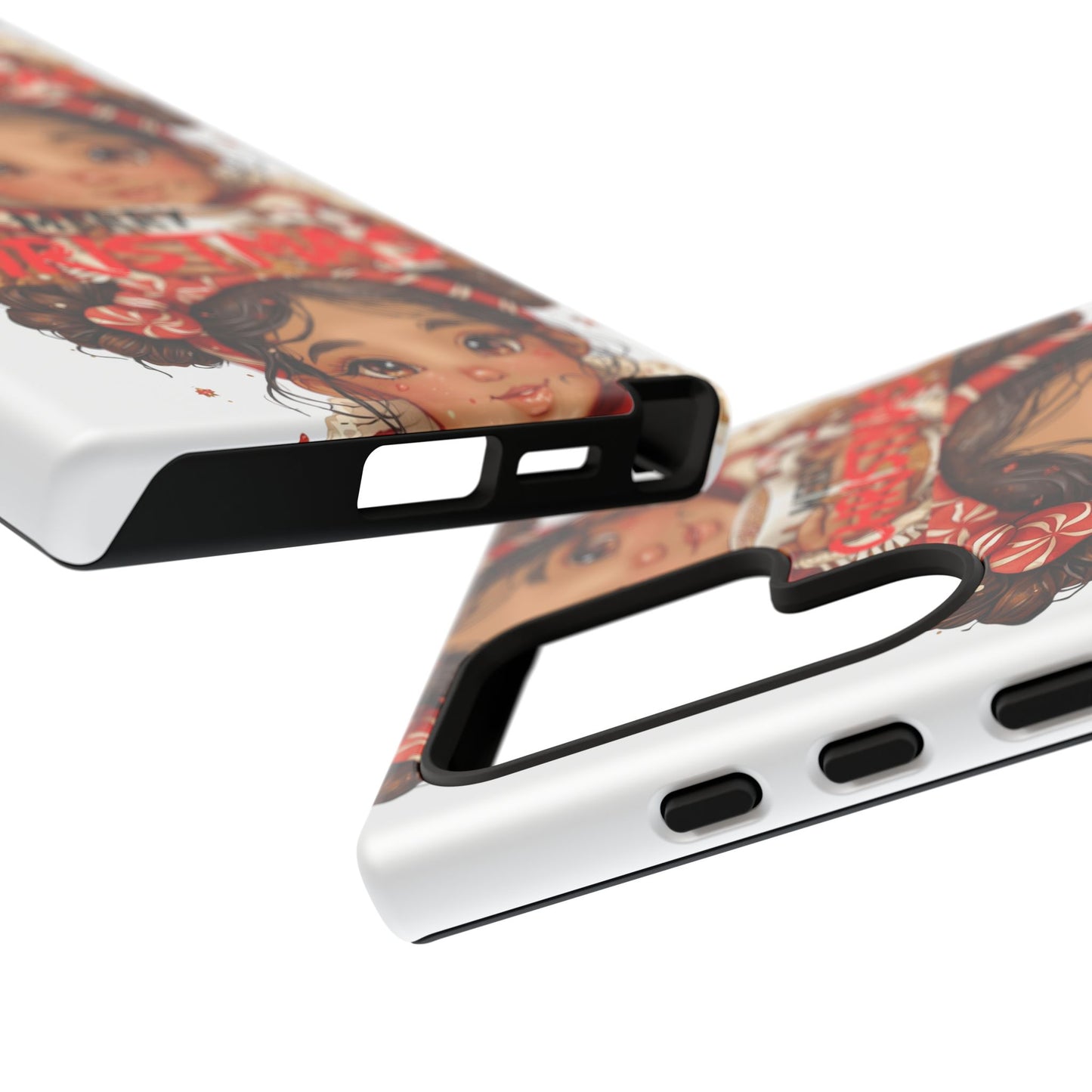 Christmas Girl Phone Case — "Merry Christmas" Cute Holiday Phone Cover