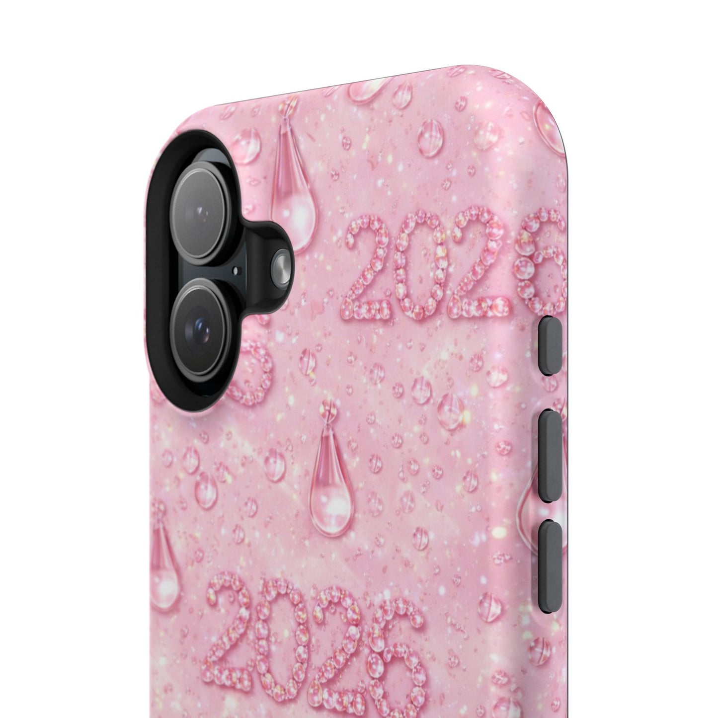 2026 Pink Waterdrop Phone Case — Impact-Resistant Protective Cover