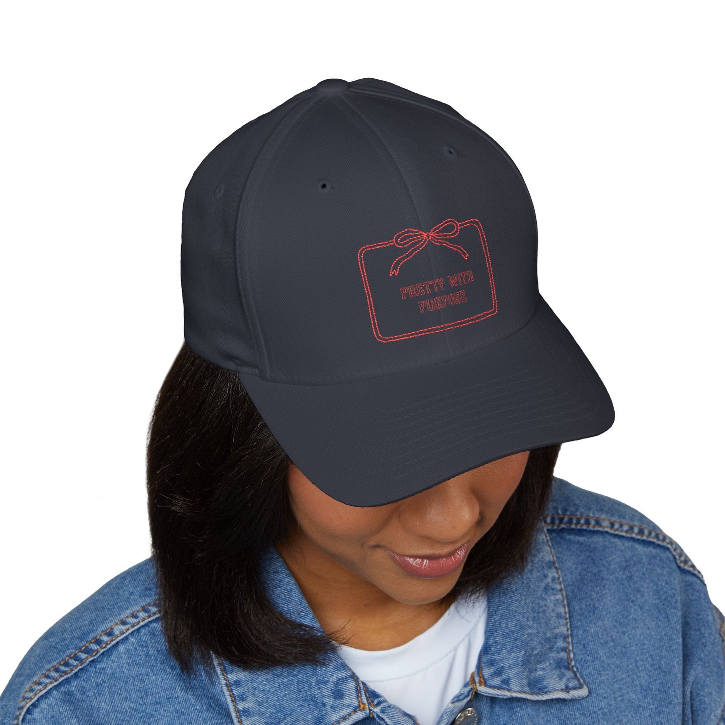 Embroidered Closed-Back Cap - Stylish Gift for Purposeful Living