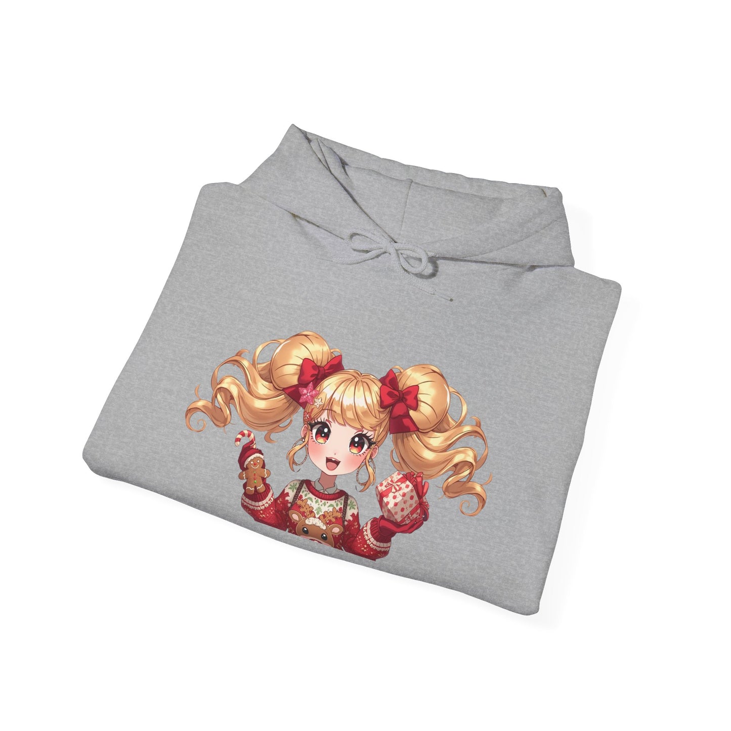 Cherie Kawaii Character Hoodie – Cute Anime Girl & Heart Bow Design