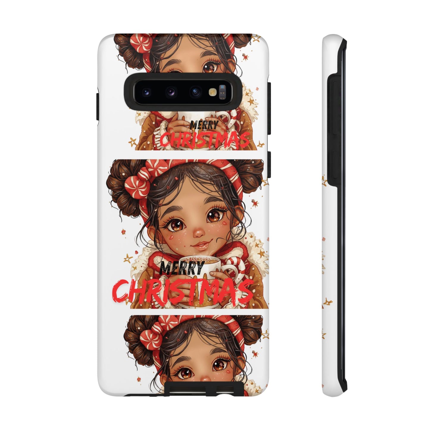 Christmas Girl Phone Case — "Merry Christmas" Cute Holiday Phone Cover
