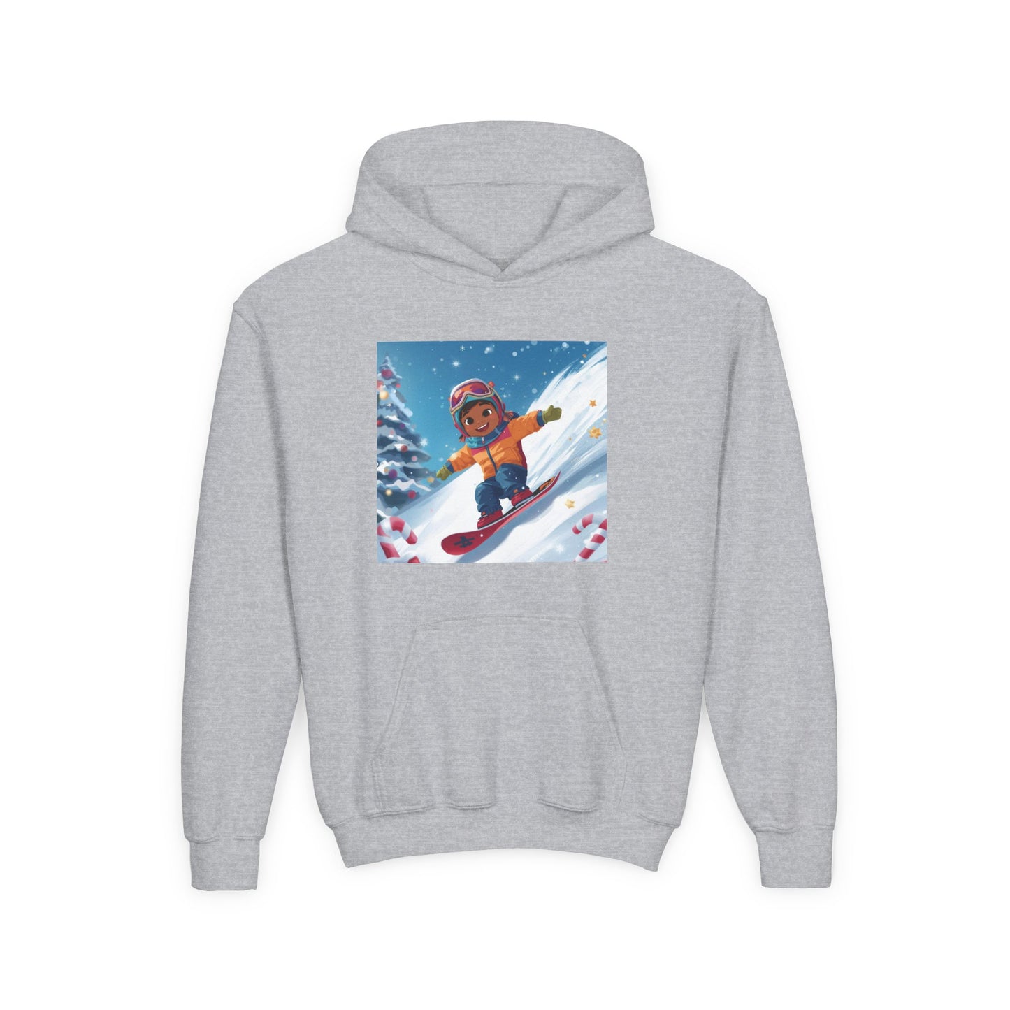 Kids Snowboarding Hoodie — Cute Winter Snow Kid Graphic Sweatshirt
