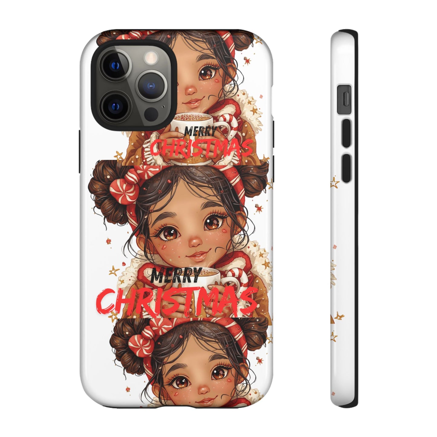 Christmas Girl Phone Case — "Merry Christmas" Cute Holiday Phone Cover