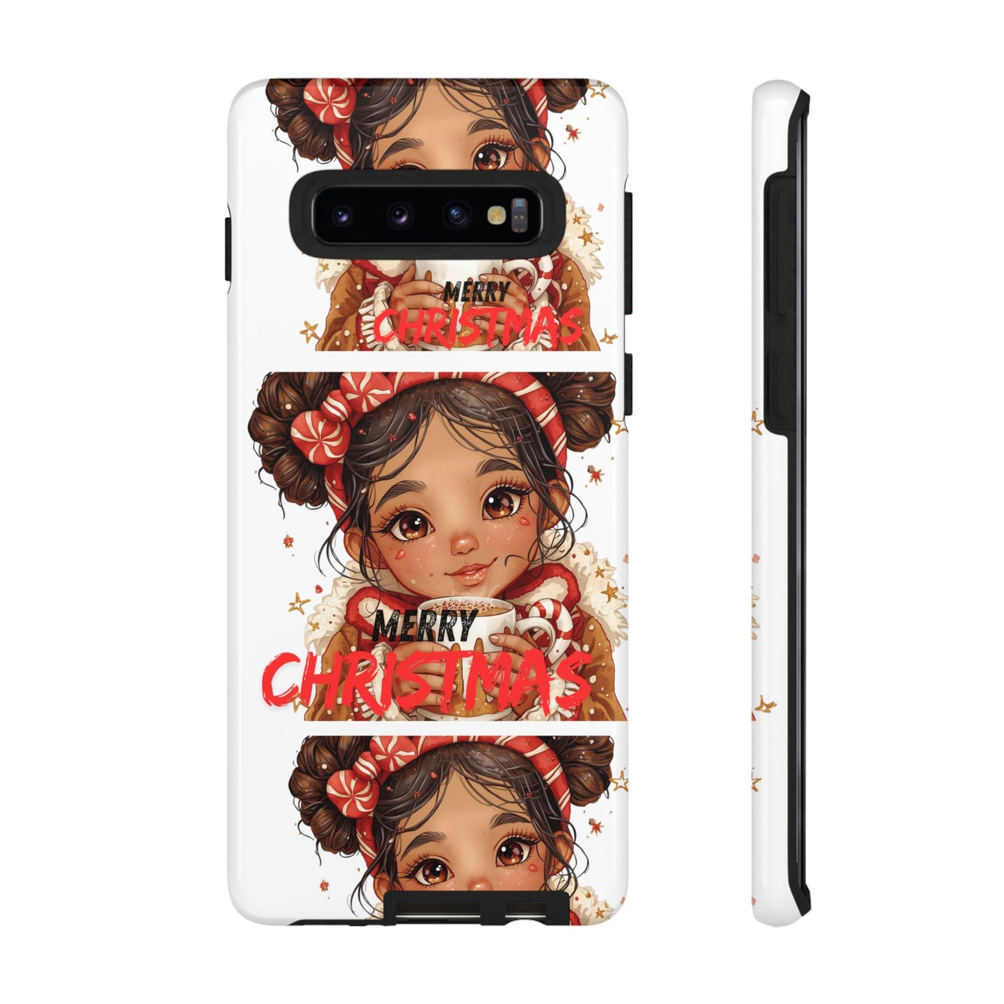 Christmas Girl Phone Case — "Merry Christmas" Cute Holiday Phone Cover