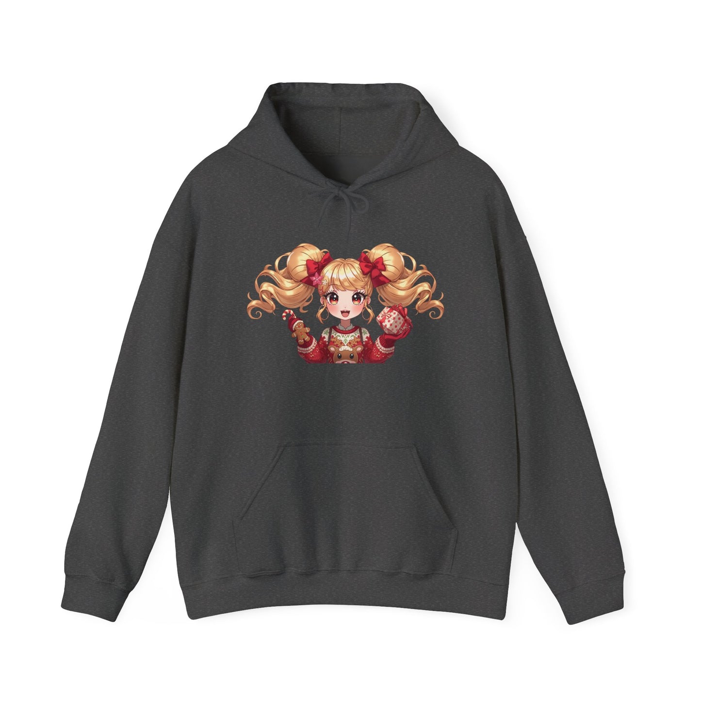Cherie Kawaii Character Hoodie – Cute Anime Girl & Heart Bow Design