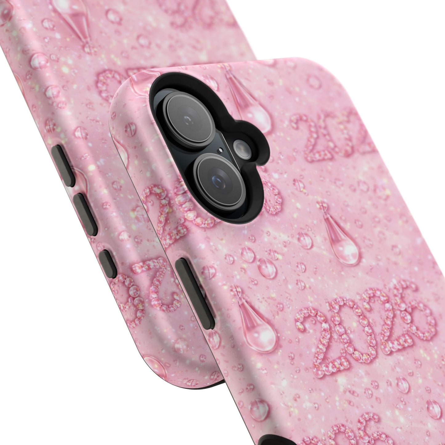 2026 Pink Waterdrop Phone Case — Impact-Resistant Protective Cover
