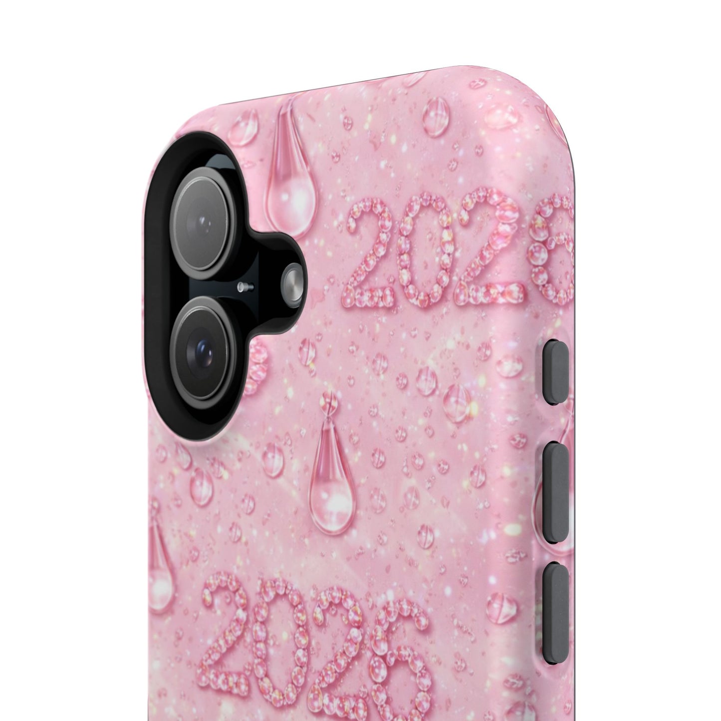 2026 Pink Waterdrop Phone Case — Impact-Resistant Protective Cover
