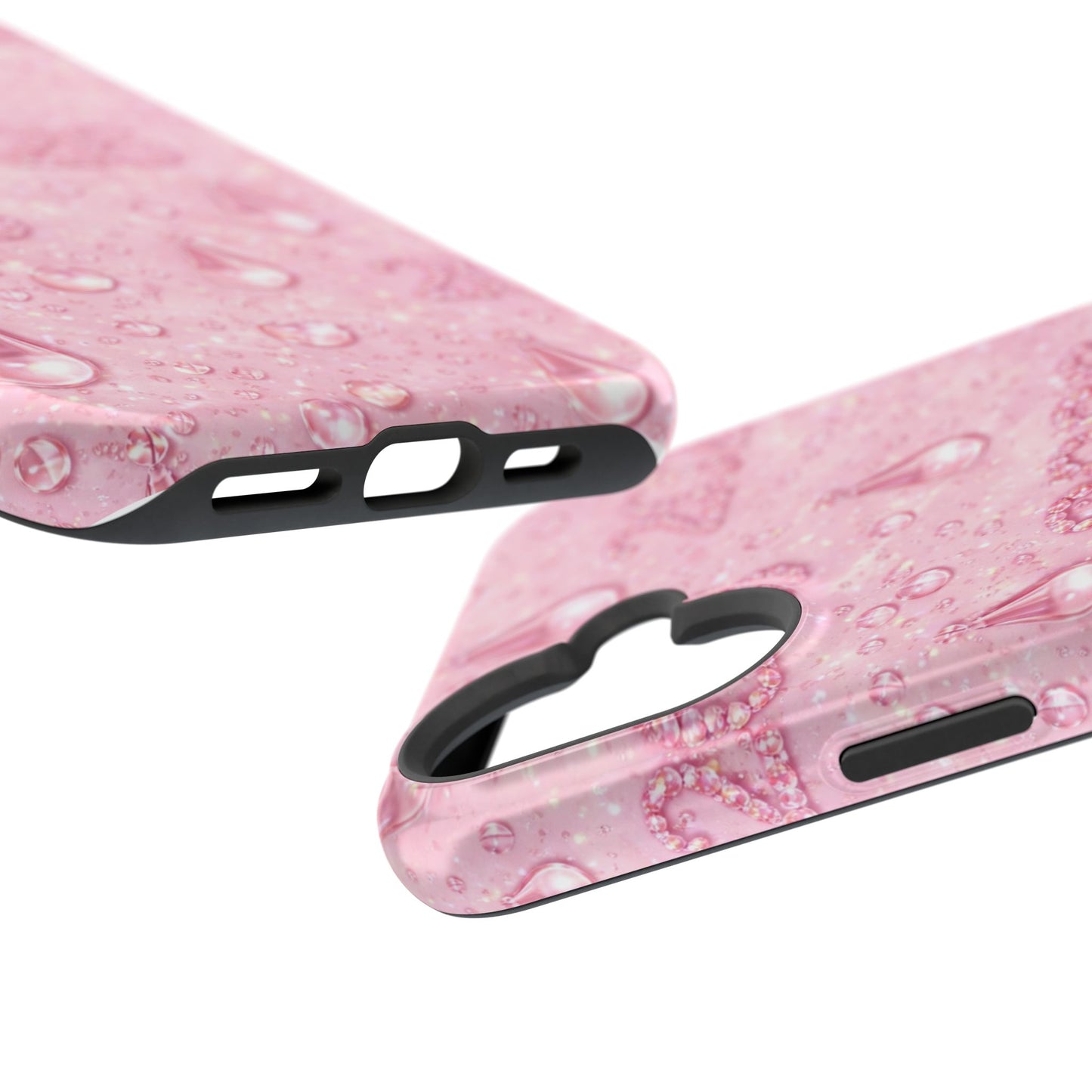 2026 Pink Waterdrop Phone Case — Impact-Resistant Protective Cover