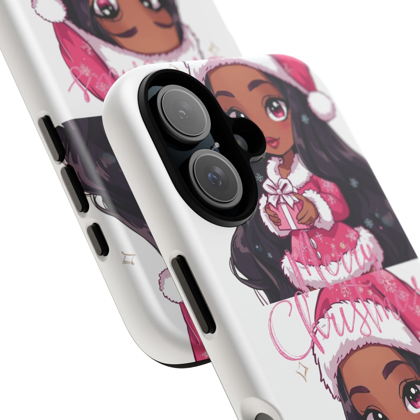 Christmas  Phone Case – Cute Santa Girl Holiday Tough Case