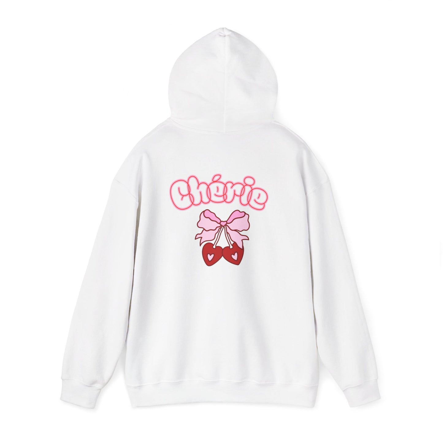Cherie Kawaii Character Hoodie – Cute Anime Girl & Heart Bow Design