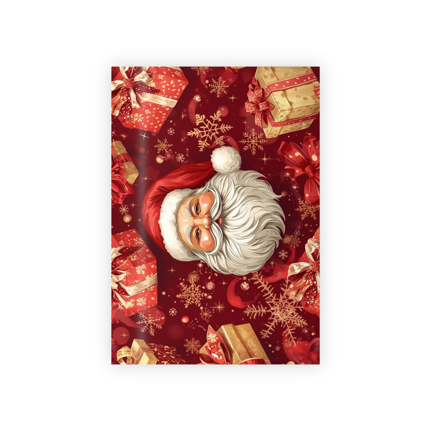 Festive Santa & Presents Christmas Wrapping Paper Roll
