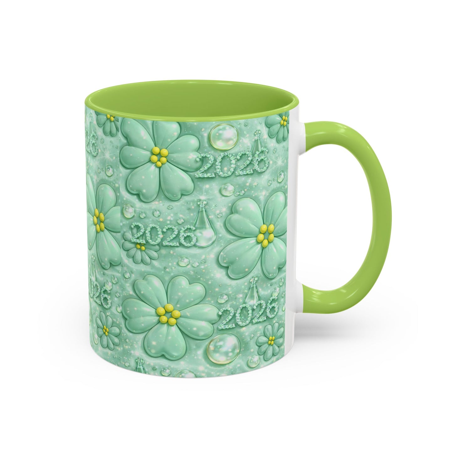 2026 Shamrock Floral Coffee Mug
