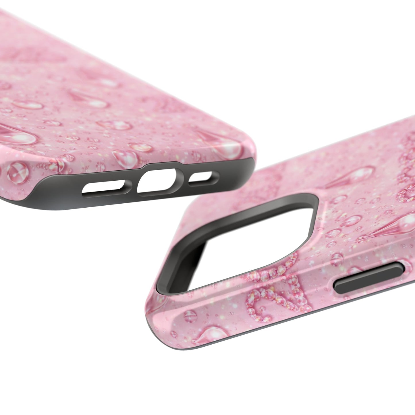 2026 Pink Waterdrop Phone Case — Impact-Resistant Protective Cover