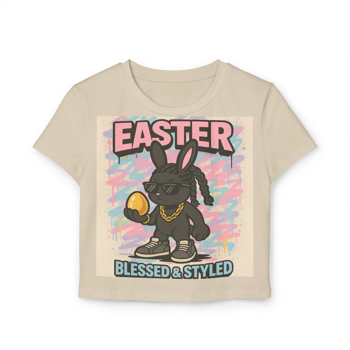 Easter Bunny Graphic Baby Tee - Blessed & Styled
