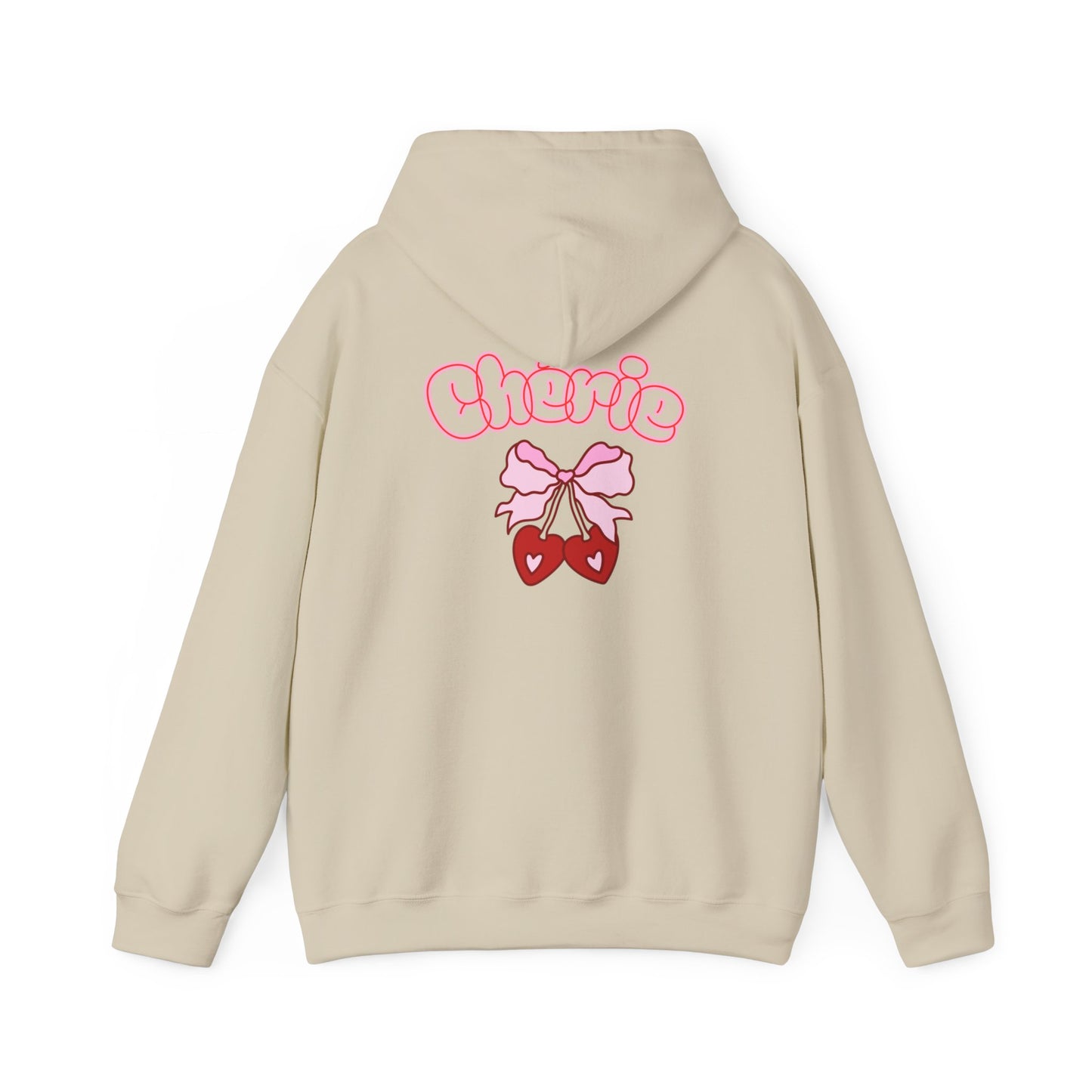 Cherie Kawaii Character Hoodie – Cute Anime Girl & Heart Bow Design