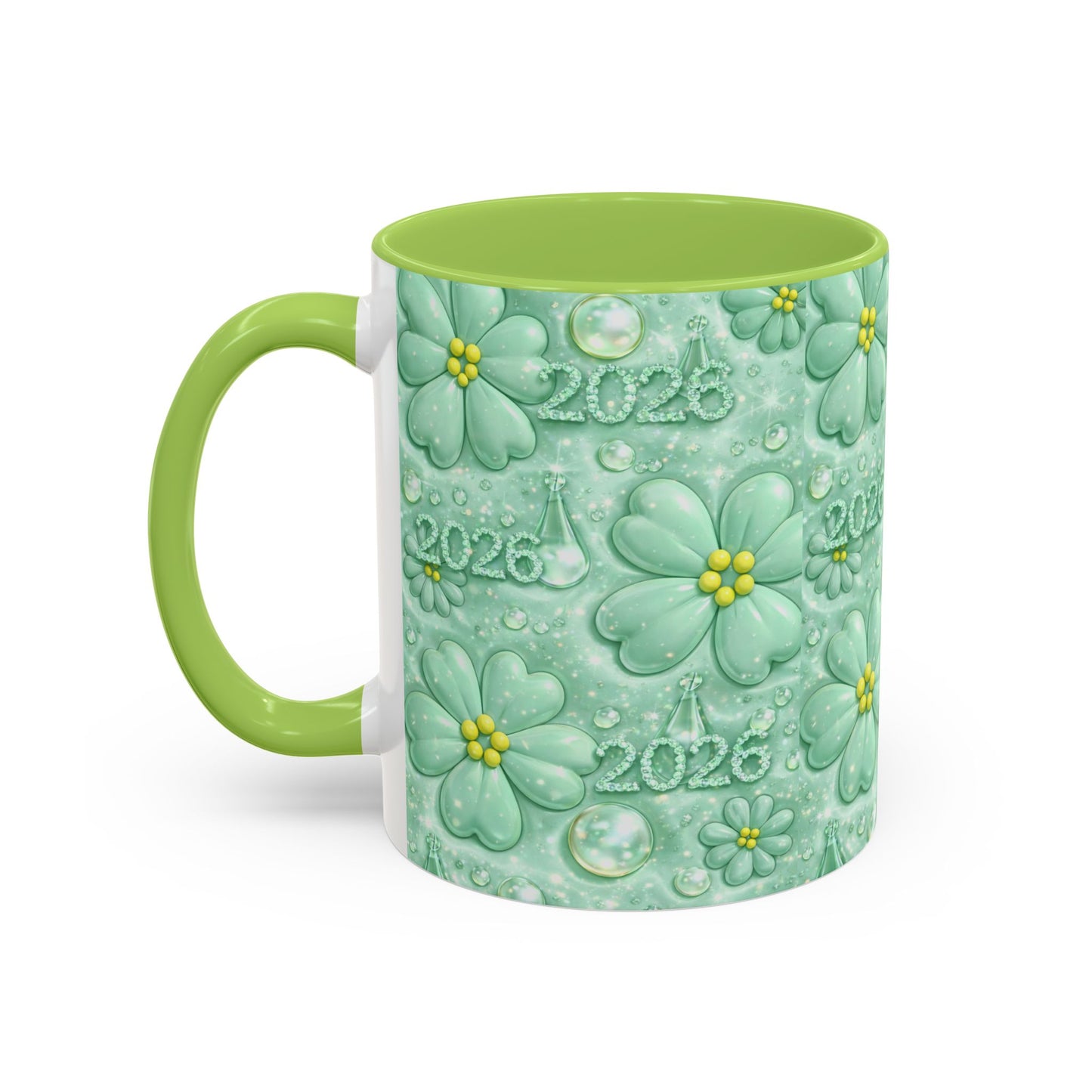 2026 Shamrock Floral Coffee Mug