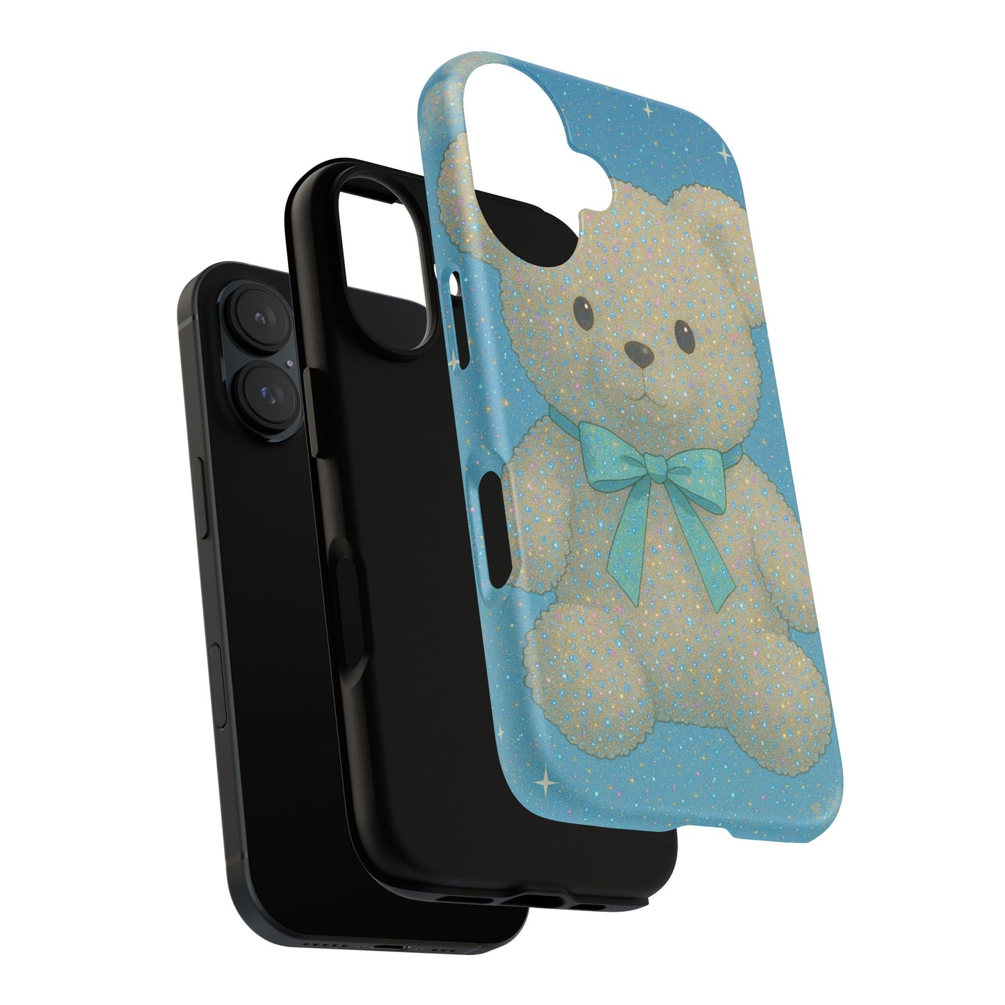 Cute Teddy Bear Phone Case, Durable Phone Cover, Kids' Gift, Adorable Accessories, Baby Shower Present, Holiday Gift Ideas