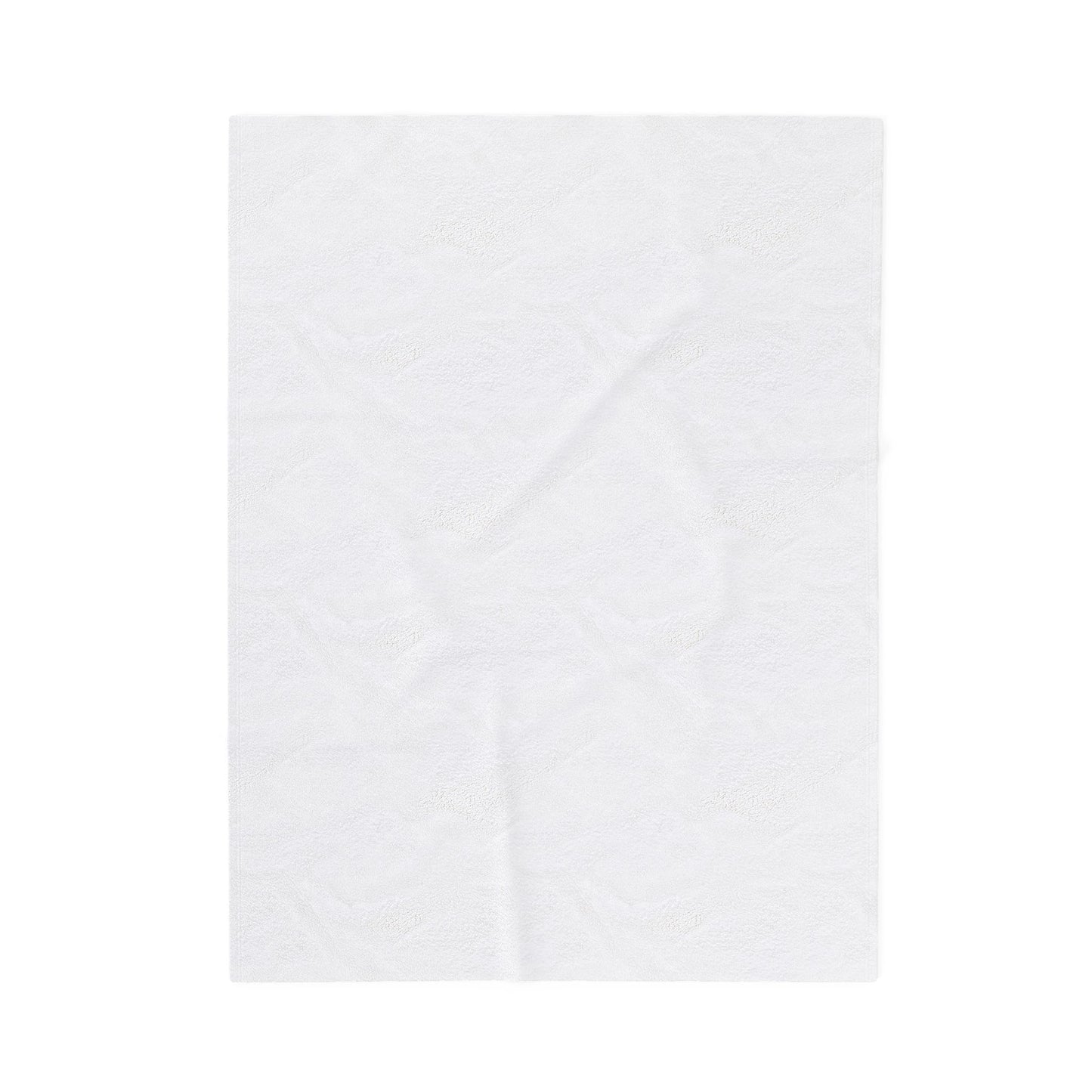 Holiday Plush Blanket ‘Merry Christmas’ Velveteen Throw(White)