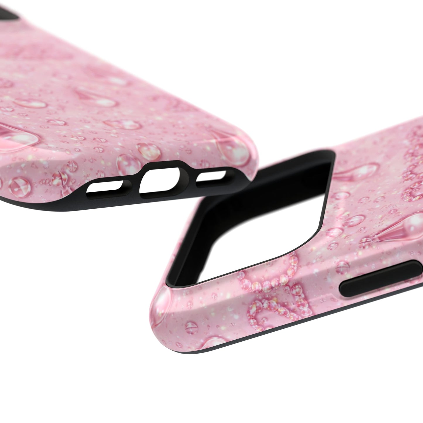 2026 Pink Waterdrop Phone Case — Impact-Resistant Protective Cover