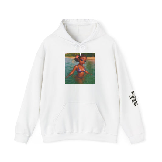 Hoodie — Cherie Strawberry Graphic Pullover with Photo Print
