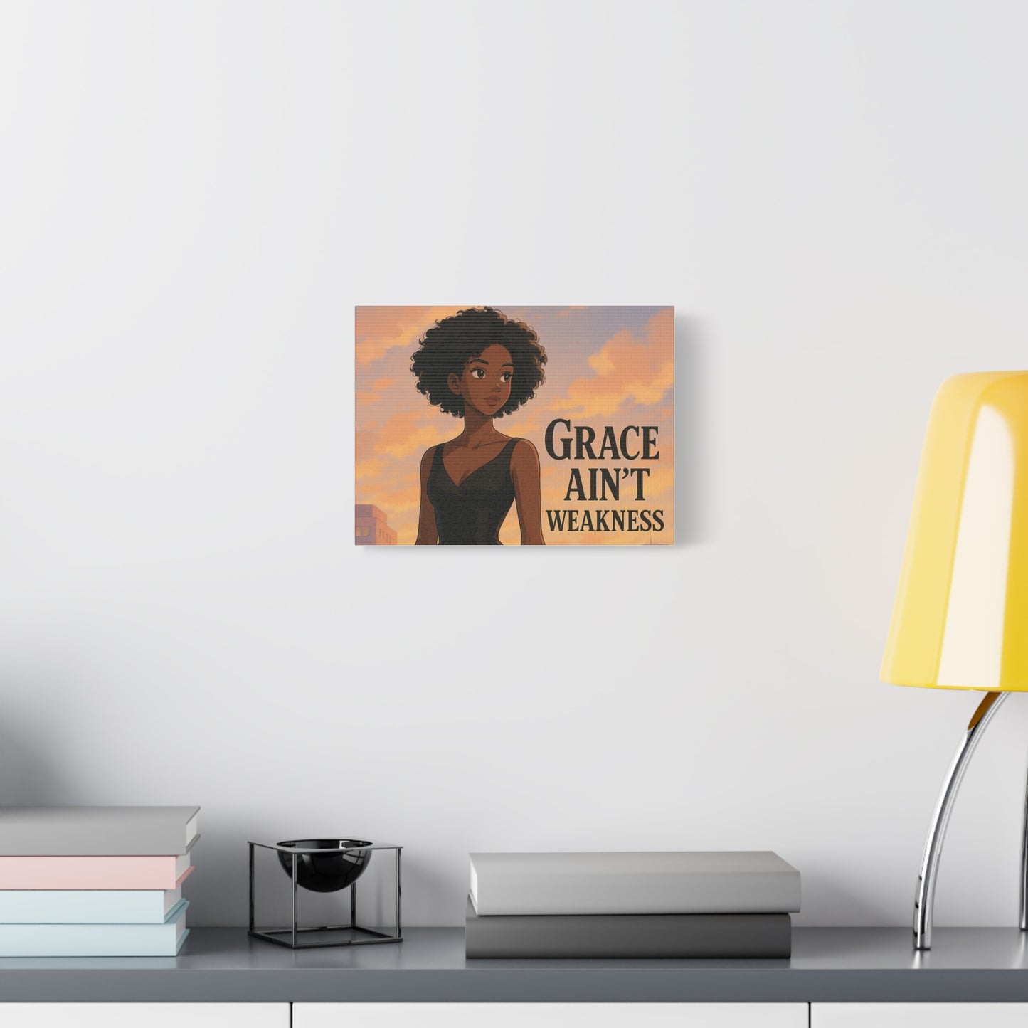 Inspirational Canvas Art - "Grace Ain't Weakness" - Motivational Wall Decor